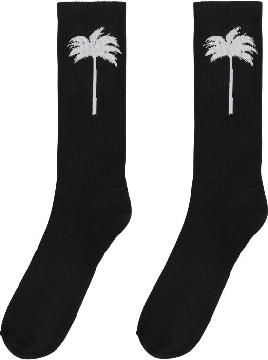 25FW 팜앤젤스 양말 PMRA001C99FAB003 BLACK - PALM ANGELS