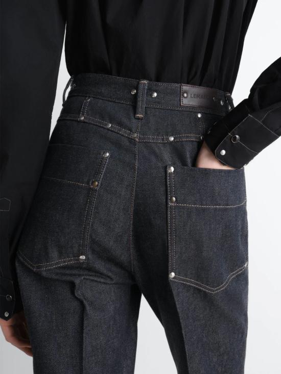 26SS 르메르 스트레이트 팬츠 PA1303 LD1061BK965 Black - LEMAIRE