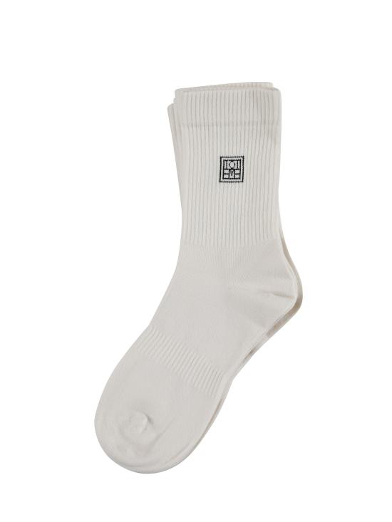 26SS 토템 양말 241WSG1579YA0049 070 White