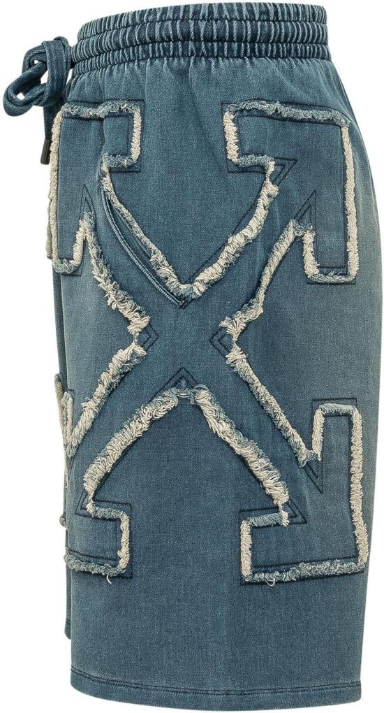 26SS 오프화이트 숏팬츠 44MCI013S26D002422 BLUE - OFF WHITE