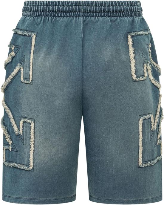 26SS 오프화이트 숏팬츠 44MCI013S26D002422 BLUE - OFF WHITE