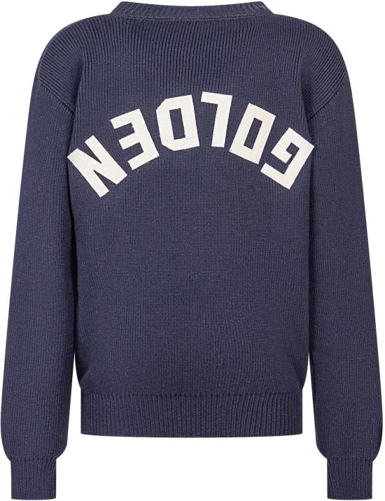 25FW [키즈] 골든구스 캐시미어 니트 GKP01401P00224150501 NAVY - GOLDEN GOOSE