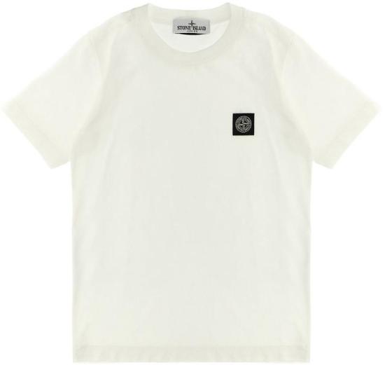 26SS [키즈] 스톤 아일랜드 티셔츠 L1S162100002S0047V0001 WHITE
