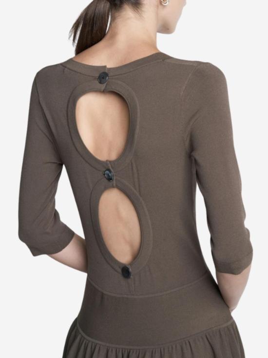  마리아 맥마누스 롱 원피스 더블 키홀 드레스 - MARIA MCMANUS