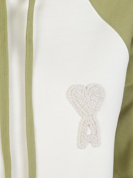 26SS 아미 파리스 아미 드 쾨흐 후드티 USW78 2747A041 Green - AMI
