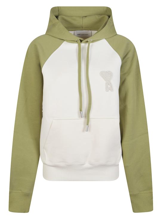 26SS 아미 파리스 아미 드 쾨흐 후드티 USW78 2747A041 Green