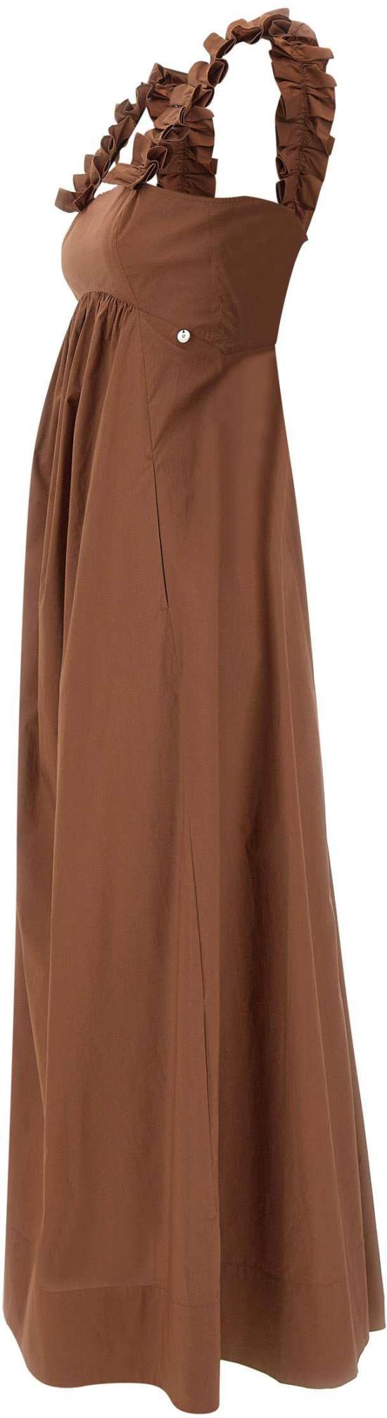 26SS 리우조 롱 원피스 CA6278TS24609032 BROWN - LIU JO