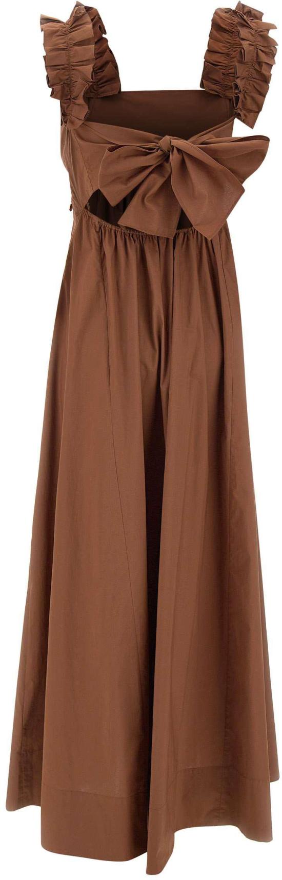 26SS 리우조 롱 원피스 CA6278TS24609032 BROWN - LIU JO