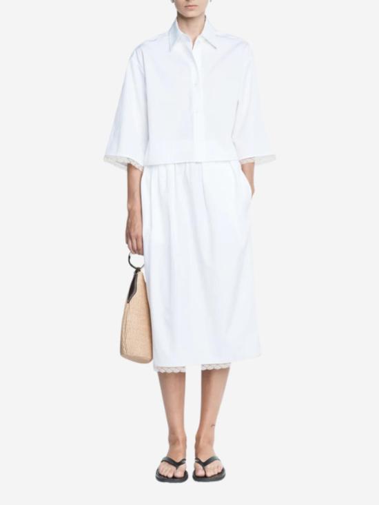  마리아 맥마누스 미디 스커트 레이스 튤립 스커트 - MARIA MCMANUS