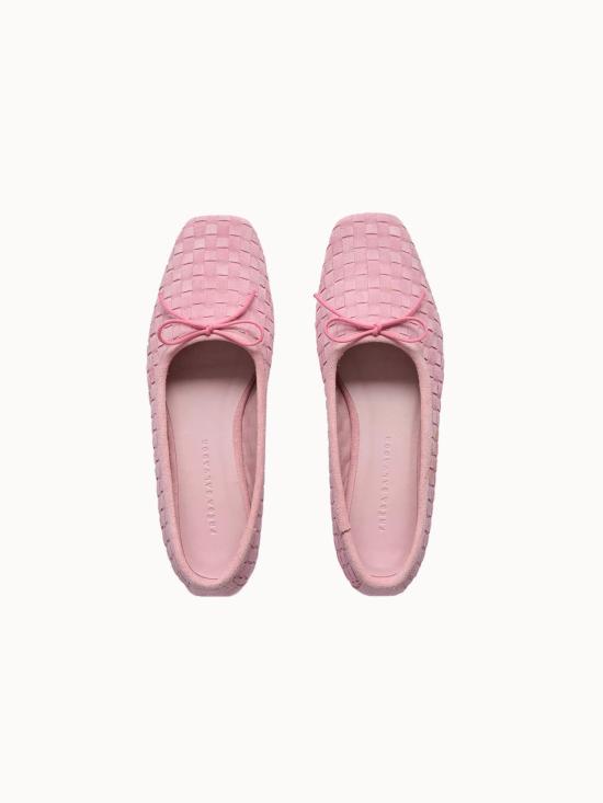  프레다 살바도르 플랫 슈즈 자다 스퀘어 토 발레 플랫 피오니 - FREDA SALVADOR