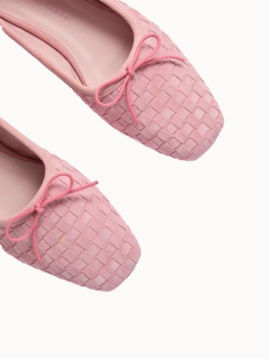  프레다 살바도르 플랫 슈즈 자다 스퀘어 토 발레 플랫 피오니 - FREDA SALVADOR