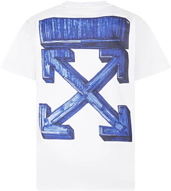 26SS [키즈] 오프화이트 티셔츠 44BAA002S26J005100 WHITE - OFF WHITE