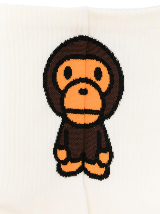 26SS 베이프 양말 002SOM302301L WHITE Bianco - BAPE