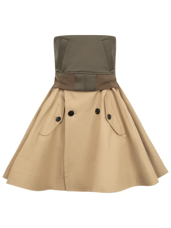 26SS 사카이 숏 원피스 2608501 728 Kaki