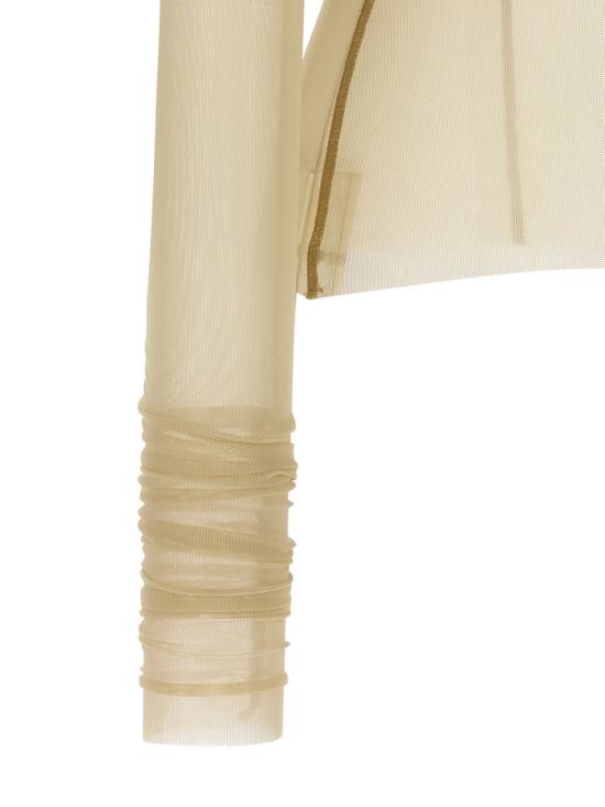 26SS 릭 오웬스 긴팔 티셔츠 RO01F6274 TUSRJA138 Beige - RICK OWENS