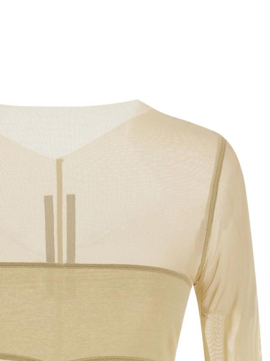 26SS 릭 오웬스 긴팔 티셔츠 RO01F6274 TUSRJA138 Beige - RICK OWENS