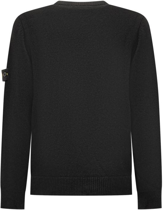 25FW [키즈] 스톤 아일랜드 캐시미어 니트 K2S165100002S00M1V0029 BLACK - STONE ISLAND