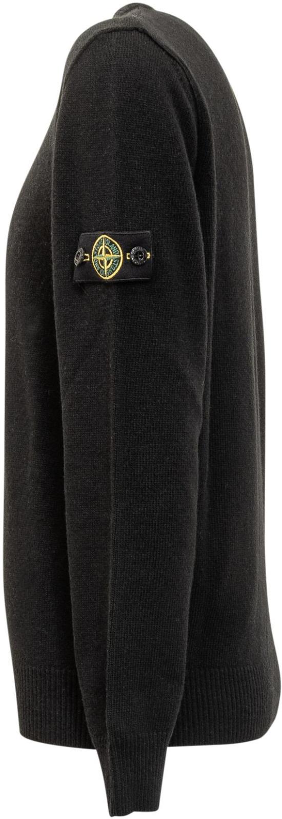 25FW [키즈] 스톤 아일랜드 캐시미어 니트 K2S165100002S00M1V0029 BLACK - STONE ISLAND