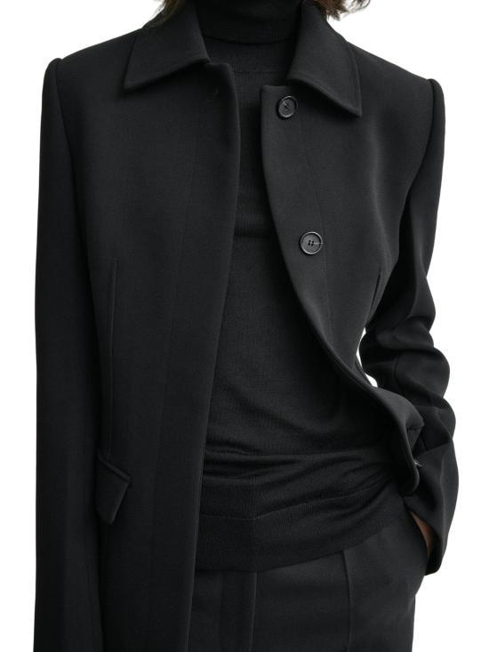 26SS 토템 수트 자켓 261WRZ0068FB0307 001 Black - TOTEME