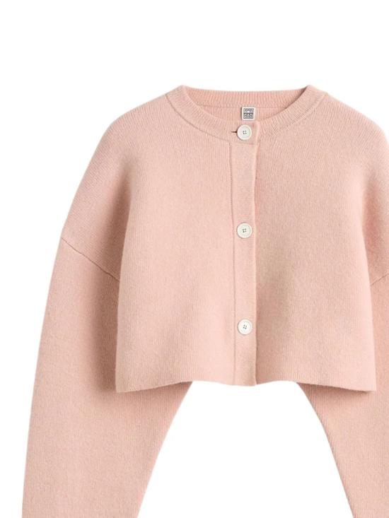 26SS 토템 가디건 262WRT0742YA0278 361 Pink - TOTEME