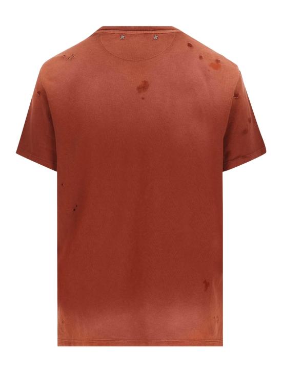 26SS 골든구스 반팔 티셔츠 GWP01220 P00236140225 Ciano - GOLDEN GOOSE