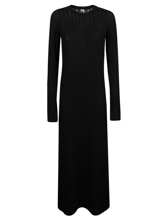 26SS 토템 롱 원피스 251WRD0142YA0036 001 Black