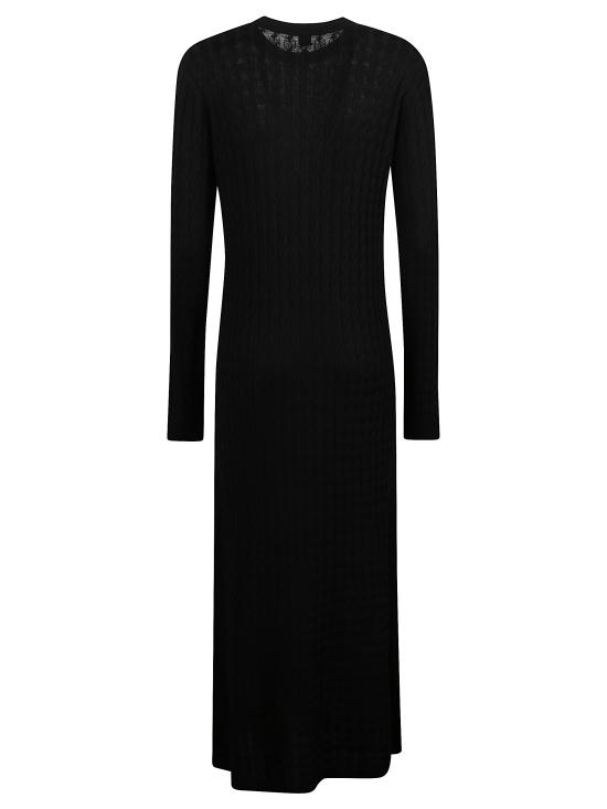 26SS 토템 롱 원피스 251WRD0142YA0036 001 Black - TOTEME