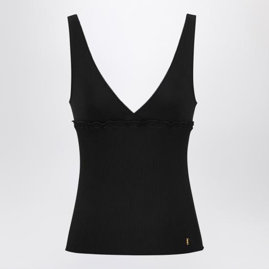 26SS 생로랑 민소매 티셔츠 867257Y37SM Black