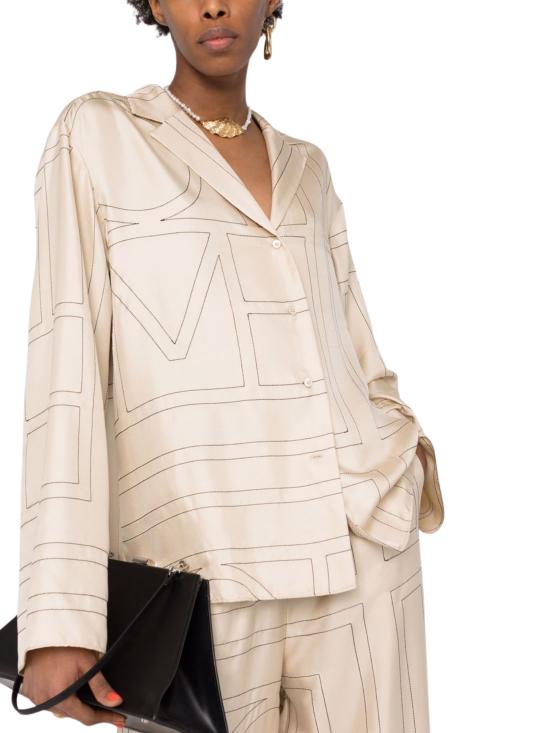 26SS 토템 셔츠 213755707 926 Ivory - TOTEME