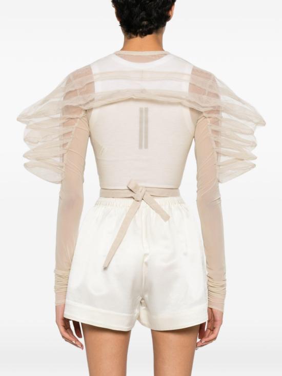 26SS 릭 오웬스 긴팔 티셔츠 RO01F6782 TUTUS138 Beige - RICK OWENS