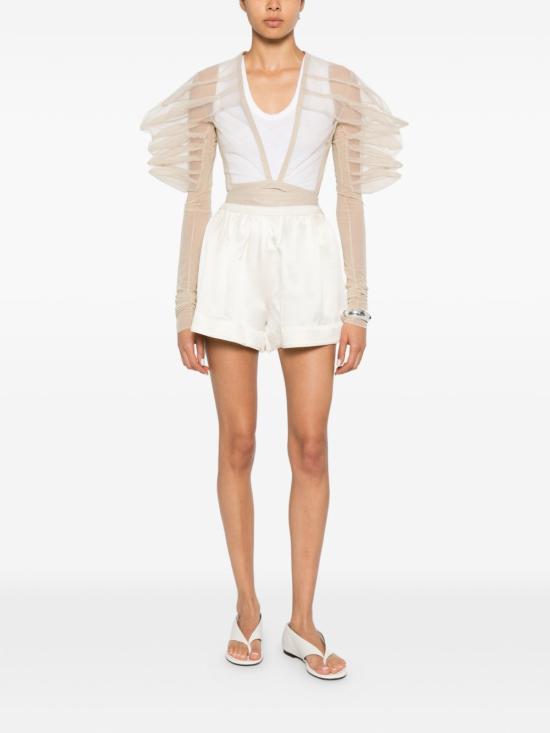 26SS 릭 오웬스 긴팔 티셔츠 RO01F6782 TUTUS138 Beige - RICK OWENS