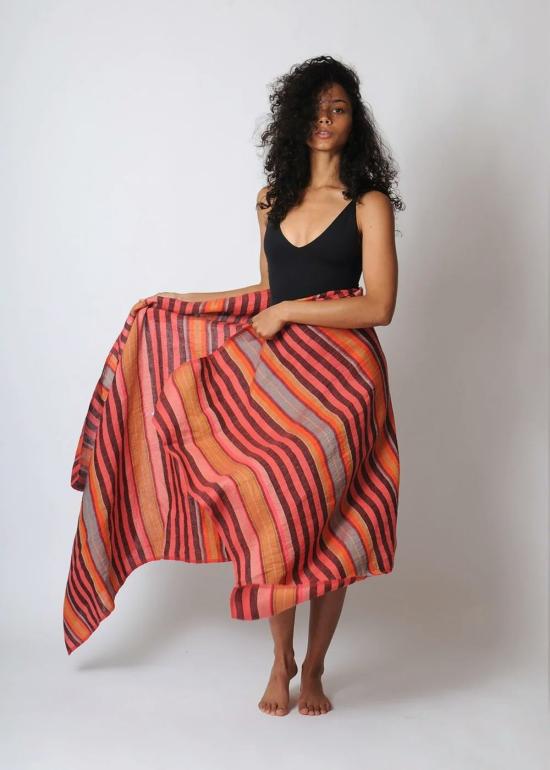  garza marfa 비치용품 가르자 마르파 린넨 데저트 숄 차콜