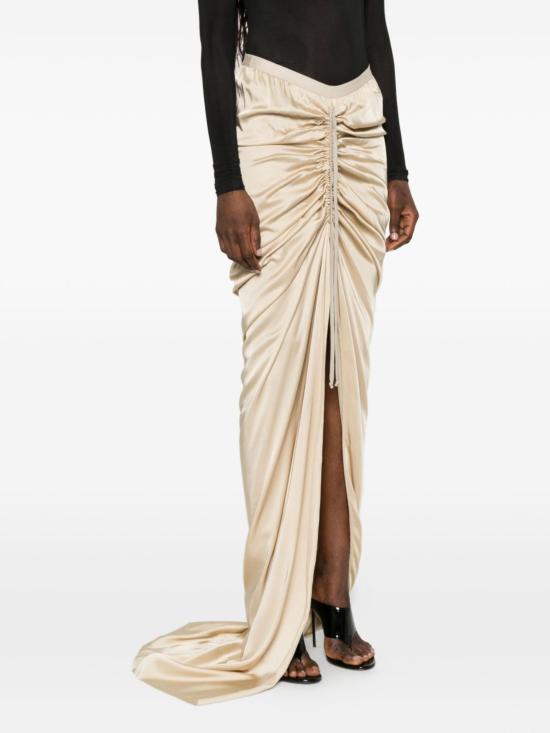 26SS 릭 오웬스 롱 스커트 RO01F6359 SCH138 Beige - RICK OWENS