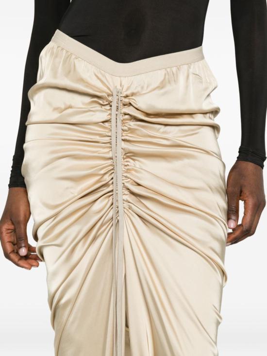 26SS 릭 오웬스 롱 스커트 RO01F6359 SCH138 Beige - RICK OWENS