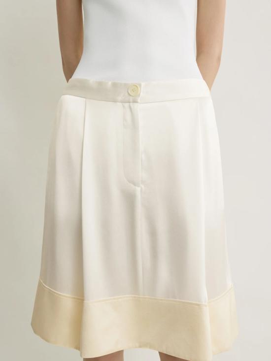 26SS 토템 미디 스커트 262WRB0454FB0546 047 WHITE - TOTEME