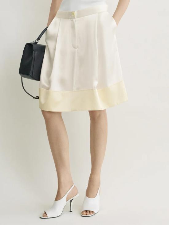 26SS 토템 미디 스커트 262WRB0454FB0546 047 WHITE - TOTEME