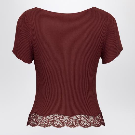 26SS 생로랑 반팔 티셔츠 870534Y37SM Red - SAINT LAURENT