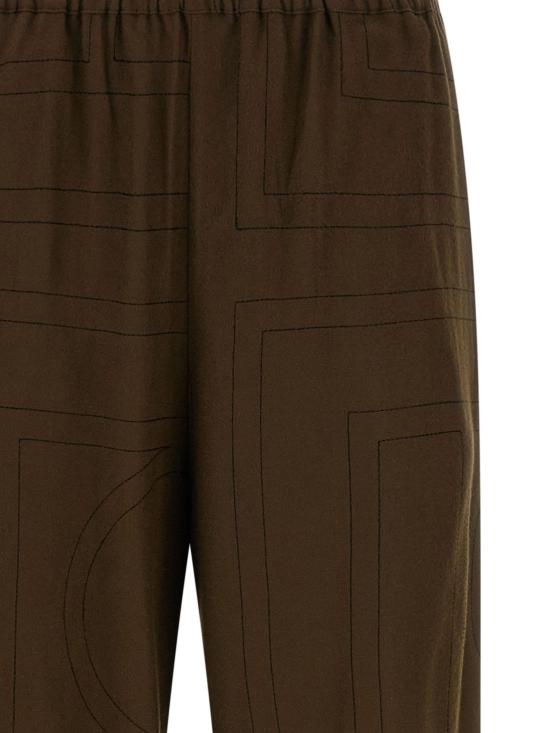 26SS 토템 스트레이트 팬츠 241WRB1101FB0080 034 Brown - TOTEME