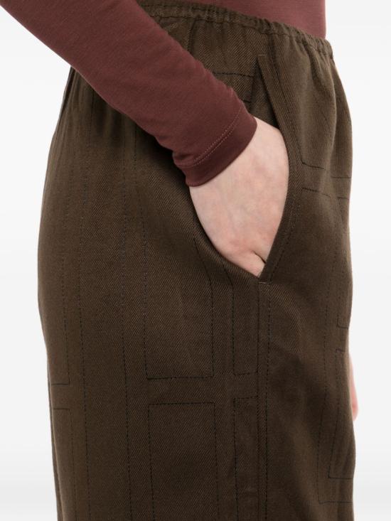 26SS 토템 스트레이트 팬츠 241WRB1101FB0080 034 Brown - TOTEME