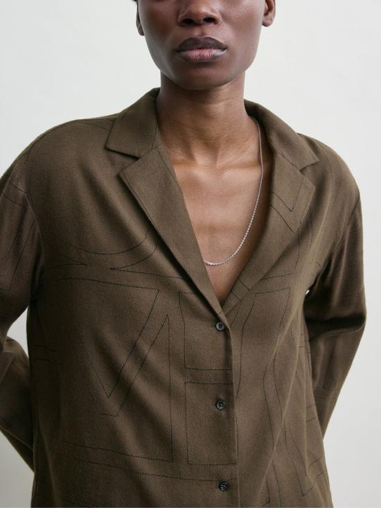 26SS 토템 셔츠 251WRT976FB0080 034 Brown - TOTEME