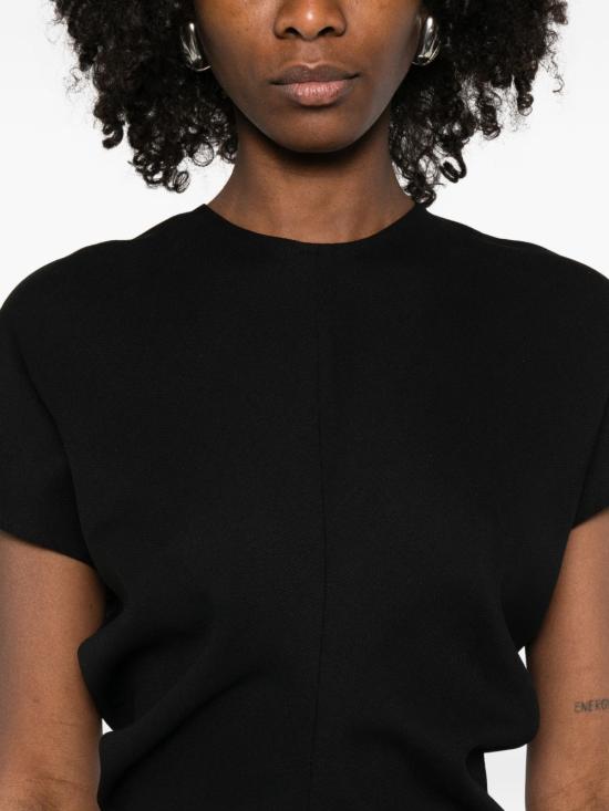 26SS 토템 롱 원피스 261WRD1103FB0568 001 Black - TOTEME