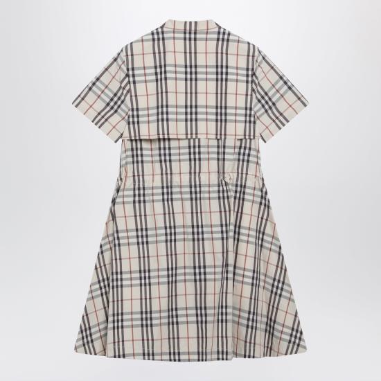 26SS 버버리 체크 코튼 드레스 8123248168580 Beige - BURBERRY