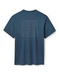 26SS 랩 반팔 티셔츠 QBL68TMP TEMPEST BLUE DOM - RAB