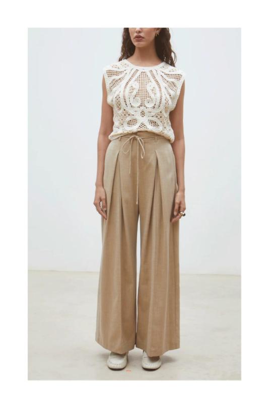  선쿠 블라우스 폴로니아 탑 - SUNCOO