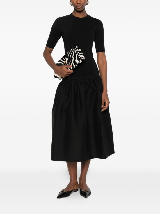 26SS 토템 롱 원피스 261WRD0279FB0567 001 Black - TOTEME