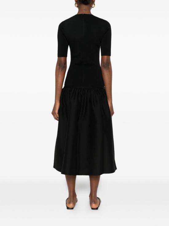 26SS 토템 롱 원피스 261WRD0279FB0567 001 Black - TOTEME