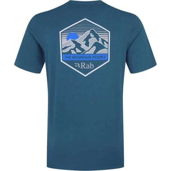 26SS 랩 반팔 티셔츠 QCB66TMB TEMPEST BLUE DOM - RAB