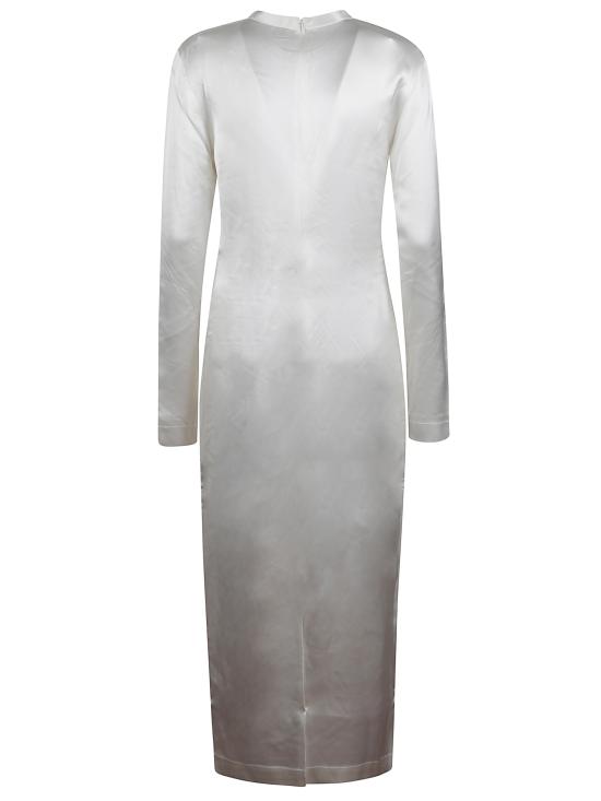 26SS 토템 롱 원피스 261WRD0331FB0546 047 White - TOTEME