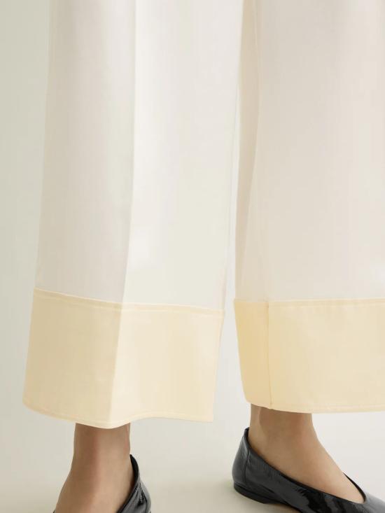 26SS 토템 스트레이트 팬츠 262WRB0398FB0546 047 White - TOTEME