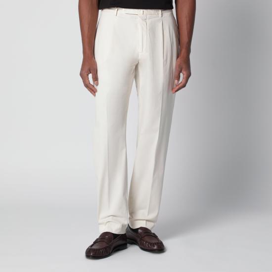 26SS 비아지오 산타니엘로 수트 팬츠 DSE3295CO White